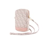 Guess Zip GCube Bottom Stripe - Telefonväska (rosa)