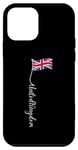 iPhone 12 mini UK United Kingdom Signature Union Jack Flag Pole (on back) Case
