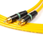 SPDIF Digital Audio Video Coaxial Cable. RCA to RCA. Van Damme 75ohm Coax GREEN