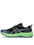 Asics Mens Gel-trabuco 12 Trail Running Trainers - Black/blue, Black, Size 8.5, Men