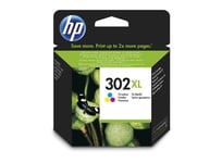Original HP 302XL Colour Ink Cartridge For DeskJet 3637 Inkjet Printer