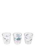 D By Deer Yummy Mini Glass 3 Pcs Sea Friends Blue Blå