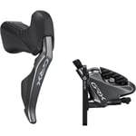 Shimano GRX ST-RX815 Di2 11-speed STI bled with BR-RX810 calliper; right front