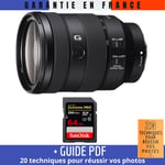 Sony FE 24-105mm f/4 G OSS + 1 SanDisk 64GB Extreme PRO UHS-II SDXC 300 MB/s + Guide PDF ""20 TECHNIQUES POUR RÉUSSIR VOS PHOTOS