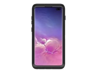 OtterBox Defender Case for Galaxy S10+, Shockproof, Drop Proof, Ultra-Rugged, Protective Case, 4x Tested to Military Standard, Black, No Retail Packaging
