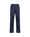 Regatta Pro Mens Packaway Waterproof Breathable Overtrousers (Navy) - Size X-Small