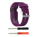 Fitbit Charge HR Stilrent silikon klockband - Storlek S Lila