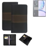 Wallet Case for Realme C53 Protective Case + Cell Phone Case Brown Booklet Snap 