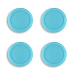 eXtremeRate PlayVital Switch Joystick Caps, Switch Lite Thumbstick Caps, Silicone Analog Cover Thumb Grip Rocker Caps for Nintendo Switch Joy-Con Controller & Switch Lite, 4 Pcs Bondi Blue