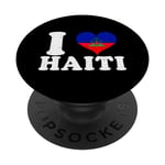 Haiti Flag Day Haitian Revolution Celebration I Love Haiti PopSockets Swappable PopGrip