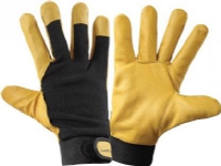 Lahti Pro uppvärmda handskar gul-sort 8 (L251208K)