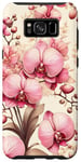Coque pour Galaxy S8+ Élégante orchidée rose