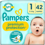 Pampers New Baby Bleier Str 1 2-5 kg 2x42-pack
