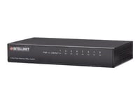Intellinet 8-Port Fast Ethernet Office Switch, Desktop Size, Metal, IEEE 802.3az (Energy Efficient Ethernet), Box - Commutateur - 8 x 10/100 - de bureau