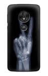 X-ray Peace Sign Fingers Case Cover For Motorola Moto G7 Play