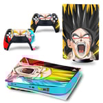 Kit De Autocollants Skin Decal Pour Console De Jeu Ps5 Corps Entier Anti-Rayures Dragon Ball Dragon, Version Cd-Rom T1286