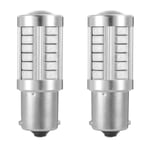 2x Röd BA15S P21W 7056 1156 33st smd 5630 Röd