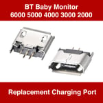 BT 6000 5000 4000 3000 2000 Baby Monitor Replacement Micro USB Charging Port