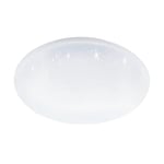 EGLO connect.z Lampe de plafond LED connectée Totari-Z, plafonnier effet cristal contrôlable par application et commande vocale, blanc chaud - froid, dimmable, spot pour salle de bains, IP44
