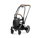 Cybex E-Priam Chassi & Sittbas Chrome Brown