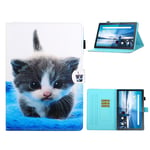 Lenovo Tab M10 FHD Plus cool pattern leather case - Cat