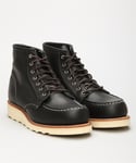 Red Wing Shoes, 6" Classic Work 3373 Moc Toe-Black
