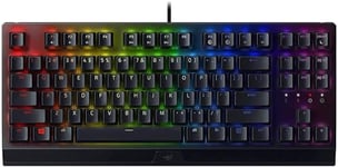 Razer BlackWidow V3 Tenkeyless (Switches Verts) - Clavier Gamer Mécanique Compact (Switches Mécaniques Clicky, Format Tenkeyless, Touches Programmables) Clavier US | Noir