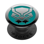 PopSockets PopGrip - Support et Grip pour Smartphone et Tablette avec un Top Interchangeable - Enamel Black Panther