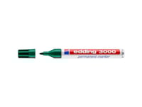 Edding 4-3000004, Grön, Rundad Spets, 1,5 Mm, 3 Mm, Kartong, Keramiska, Betong, Folie, Glas, Strykjärn, Läder, Metall, Papper, Plast, Polystyren,..., Tyskland