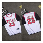 Chicago Bulls #23 Jordan Short Sleeve Basketball Jersey Breathable And Wearable Retro Gym Vest Sports Tops S-4XL (Size : XS)