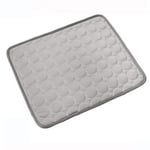 Cooling Mats Cooling Pad For Pets Dog Cats Cooling Gel Bed Cool Dog Blanket Pads Animal Cooling Mats,gray,M(60-50cm)