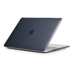 MacBook Air 13 (2020) - Hard cover Front + Back - Transparent/Sort