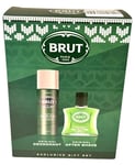 BRUT Men Original Deodorant 200ml & Aftershave 100ml Gift Set