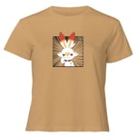 Pokemon Scorbunny Women's Cropped T-Shirt - Tan - XL