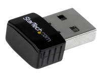 StarTech.com USB 2.0 300 Mbps Mini Wireless-N Network Adapter - 802.11n 2T2R WiFi Adapter - USB Wireless Adapter - N300 Wireless NIC (USB300WN2X2C) - Network Adapter - USB 2.0 - 802.11b/g/n - svart