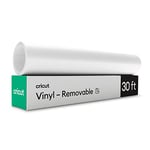 Cricut Removable Vinyl | White | 9.1m (30ft) | Self Adhesive Vinyl Roll | For use with all Cricut Cutting Machines