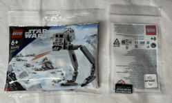 Lego Star Wars: AT-ST (30495) Polybag Set & Europe 2023 Star Wars Tile - BNIP