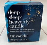 this works deep sleep heavenly candle - Luxury Candle with Essential oils 220g