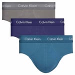 Calvin Klein Cotton Stretch 3 Pack Brief, Astral Aura / Corsair / Grey Smoke