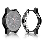 Qazwsxedc For you ZAM Plated Shockproof Case for Samsung Gear S3 Frontier Smartwatch 46mm(Black) (Color : Black)