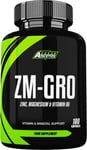 ZM-GRO - Zinc, Magnesium & Vitamin B6 ZMA 180 Capsules - Helps Support Testoste