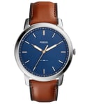 Fossil The Minimalist Mens Brown Watch FS5304 Leather - One Size