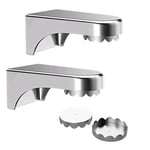 KAILEE 2PCS Magnetic Soap Holder Soap Dish Stainless Steel Magnetic Soap Holder Magnetic Strong Adhesive Wall Mounted Hanging Soap Holders for Shower Bathroom Tub and Kitchen Sink Rust Proof