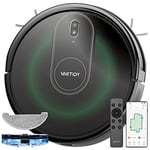 Vactidy T8 Robot Vacuum Cleaner with Mop Combo, 3000Pa Strong Suction, Robotic Vacuum with Auto Carpet Boost, Siri/APP/Alexa/WiFi, 7.35cm Thin, Self-Charging for Pet Hair Hard Floor and Carpet