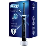 Oral-B Genius X uppladdningsbar elektrisk tandborste - 1 handtag - svart - 1 borsthuvud