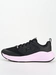 UNDER ARMOUR Women's Training Charged Commit Trainers - Black/Purple, Black, Size 3, Women