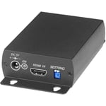 Signalkonverter fra HDMI til HD-SDI, BNC, PAL/NTSC/720p/1080p, sort