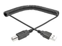 Tripp Lite U022-010-COIL USB Kabel 3,1 m USB 2.0 USB A USB B Schwarz (U022-010-COIL)