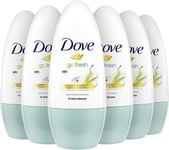 Dove Go Fresh  Roll on anti perspirant pear & aloe vera scent 50 ml x 6