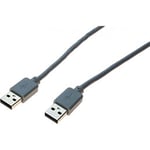 Cordon USB 2.0 type A / gris - 3,0 m